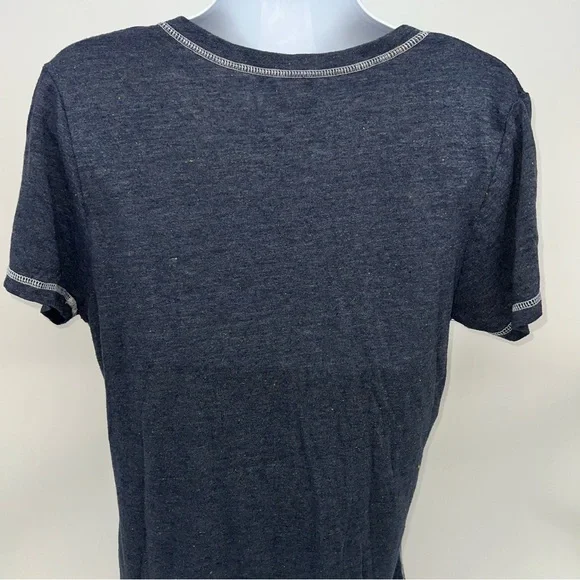 NFL Team Apparel Women's Speckled Chicago Bears Short Sleeve V-Neck T-Shirt-Sz L - Picture 8 of 10